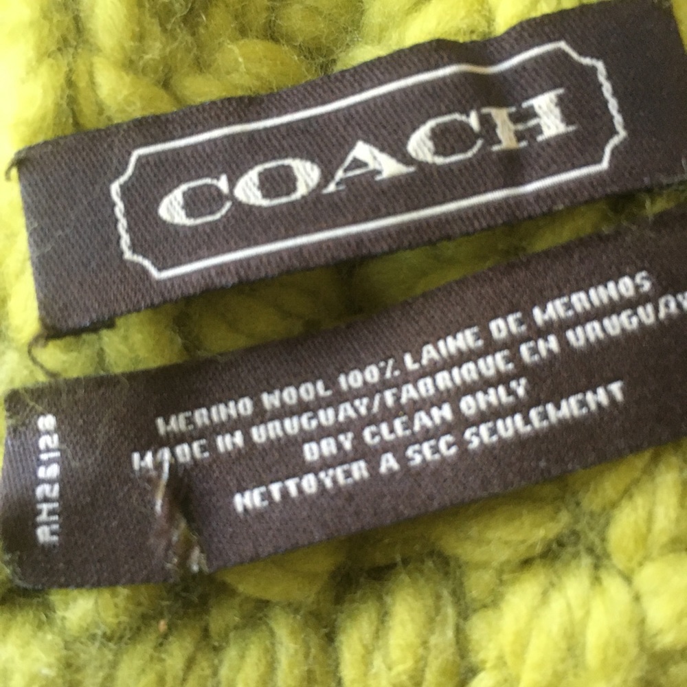 Coach Wool Knit Scarf